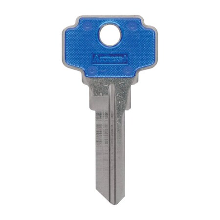 Hillman House of Office 70-Single Sided Universal Key Blank, Blue - Pack of 4 5919931